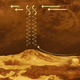 Illustration of the proposed behaviour of gravity waves in the vicinity of mountainous terrain on Venus. (Image: ESA)